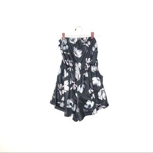 Floral Strapless Playsuit